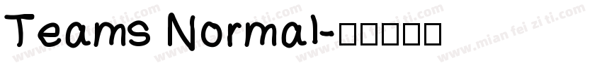 Teams Normal字体转换